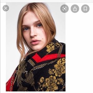 LOOKING FOR: ZARA Floral and Chain Print Scarf